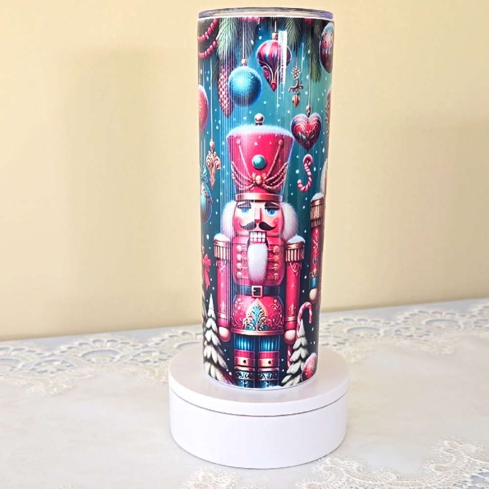 Custom 20oz Stainless Steel Tumbler - Nutcracker